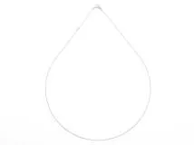 JEWELRY ノンブランドジュエリー チェーン ネックレス K18WG 1.2g【434】