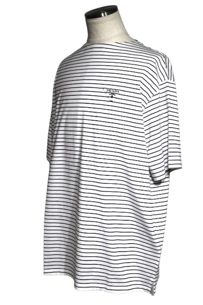 PRADA プラダ オーバーサイズTシャツ ストライプ メンズXS PRADA プラダ オーバーサイズTシャツ ストライプ メンズXS