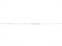 JEWELRY ノンブランドジュエリー チェーン ネックレス K18WG 1.2g【434】