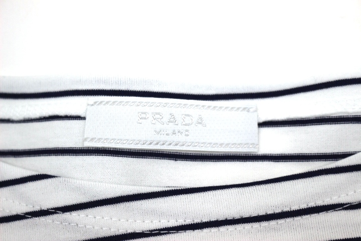 PRADA プラダ オーバーサイズTシャツ ストライプ メンズXS PRADA プラダ オーバーサイズTシャツ ストライプ メンズXS