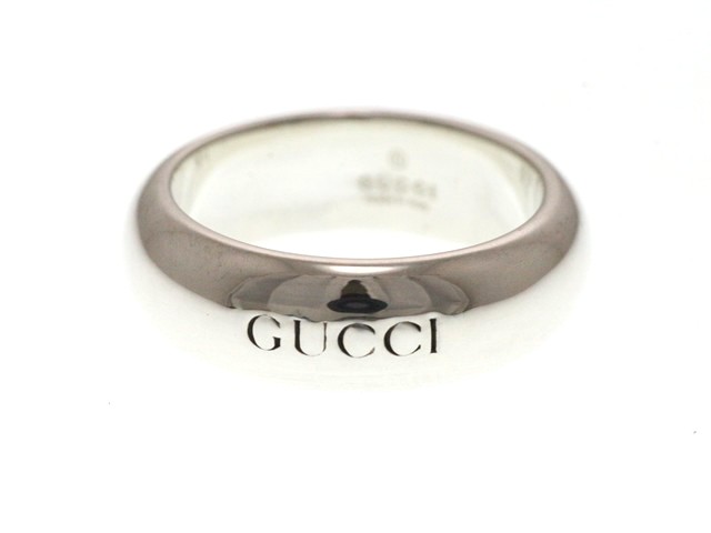 GUCCI グッチ ジュエリー 指輪 ロゴ リング 925 シルバー 10号 6.6g