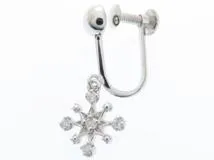 JEWELRY ノンブランドジュエリー イヤリング ダイヤモンド K10WG D0.05ct*2 1.2g【434】