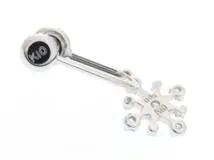 JEWELRY ノンブランドジュエリー イヤリング ダイヤモンド K10WG D0.05ct*2 1.2g【434】