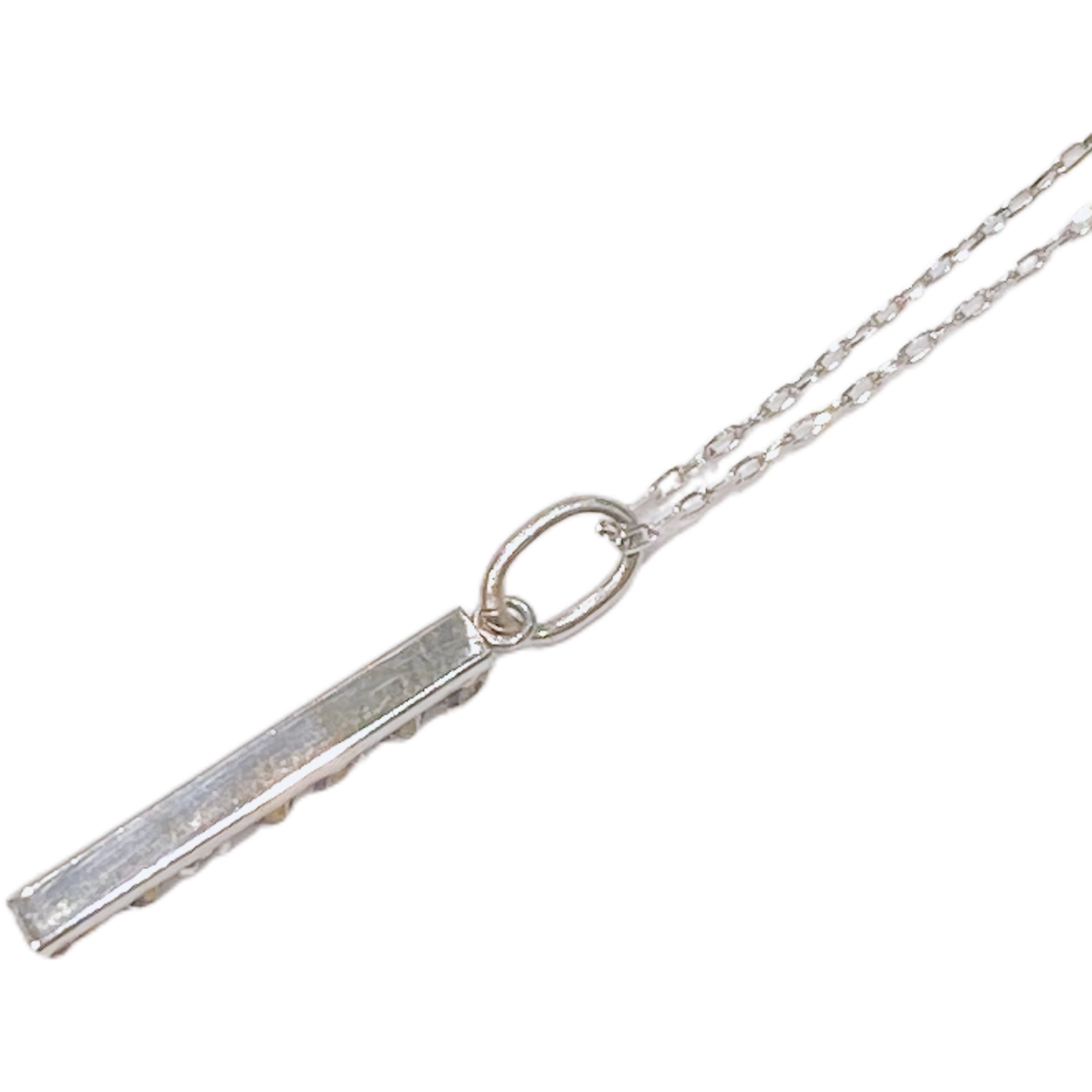 JEWELRY　ジュエリー　ネックレス　ライン　PT850　ダイヤモンド　D0.22　1.3g　2141100611371【208】