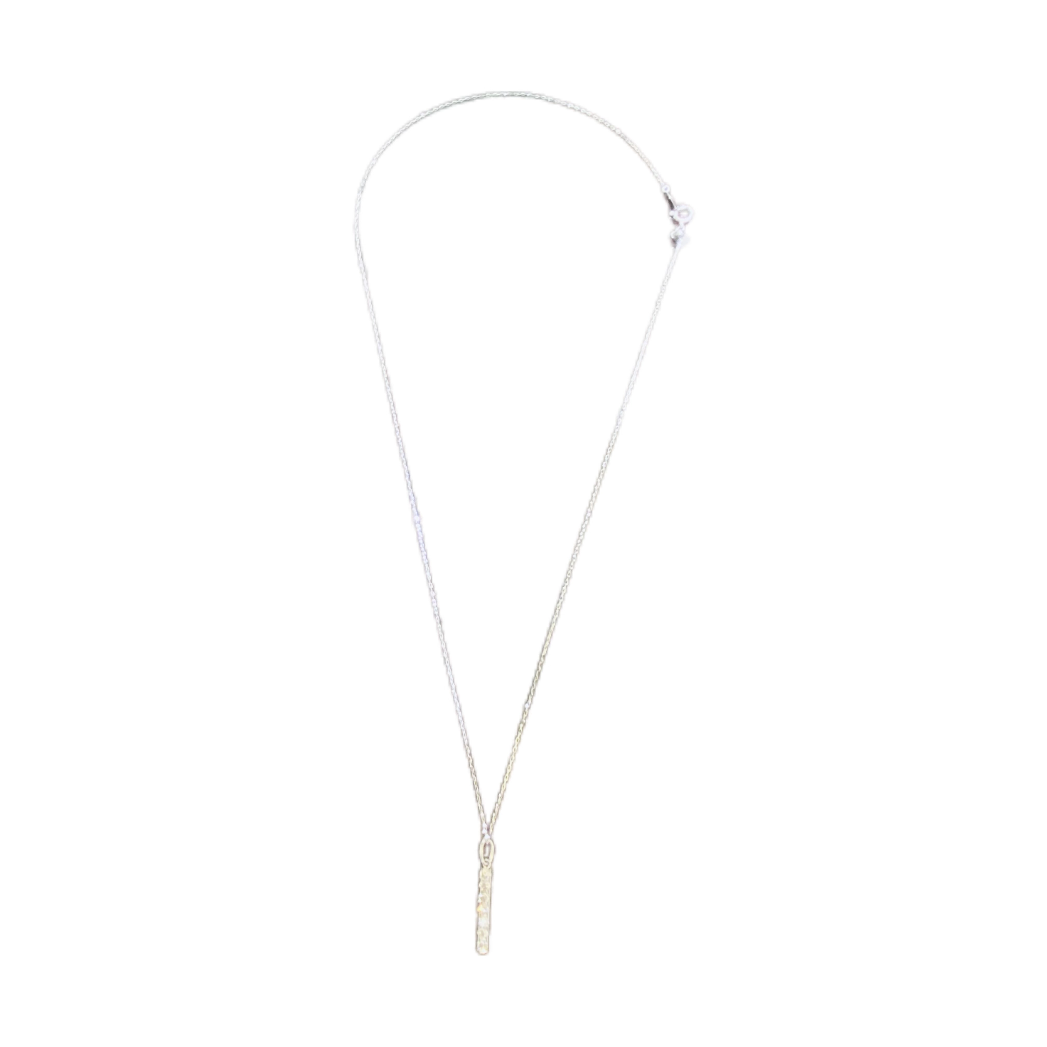 JEWELRY　ジュエリー　ネックレス　ライン　PT850　ダイヤモンド　D0.22　1.3g　2141100611371【208】