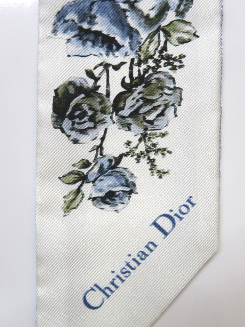 Dior ディオール スカーフ ミッツァ DIOR GRANVILLE ホワイト ライト 