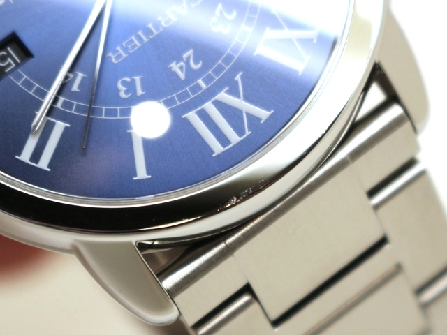 Cartier　カルティエ　ロンドソロ　WSRN0023　ブルー文字盤　ステンレススチール　自動巻き　メンズ　腕時計　C