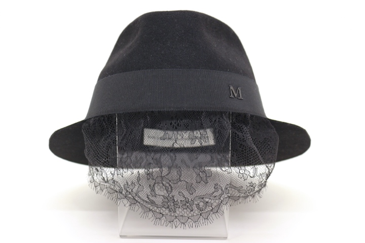KARL LAGERFELD FOUR MAISON MICHEL　帽子　Mサイズ　ブラック　ウール　【200】