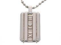 TIFFANY&CO ティファニー ジュエリー ネックレス アトラス プレート ペンダント 925 シルバー 19.6g【473】