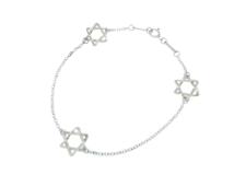 TIFFANY&Co　ティファニー　３スターオブダビデ　ブレスレット　SV　シルバー　約2.4g【431】2148103912603