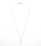 JEWELRY　ノンブランドジュエリー　貴金属・宝石　ネックレス　K18ホワイトゴール　ダイヤモンド0.50カラット　約3.7g　2147200518350　【205】