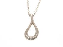 TIFFANY&CO ティファニー ジュエリー ネックレス オープンティアドロップ ペンダント 925 シルバー 2.3g【473】