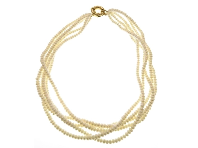 ノンブランド アクセサリー ネックレス GP メッキ パール 58.7g【473】