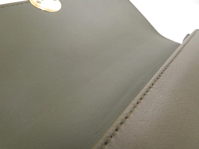 LOEWE ロエベ ペブル 長財布 コンティネンタルウォレット カーキ カーフ【473】