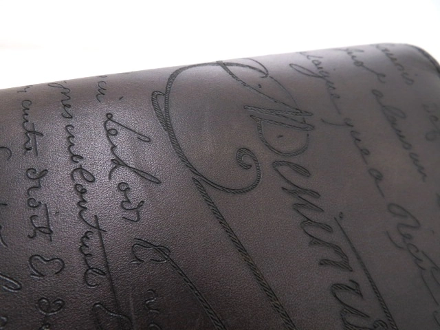 Berluti ベルルッティ 長財布 サンタル スクリットレザー ジップロングウォレット ブラック ヴェネチアレザー【473】