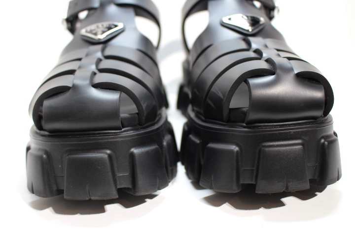 PRADA プラダ 靴 サンダル グレカサンダル ラバーサンダル