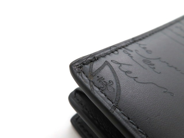 ベルルッティブラックレザー長財布 Berluti 未使用 ベルルッティ 長財布 ITAUBA イタウバ パッチ