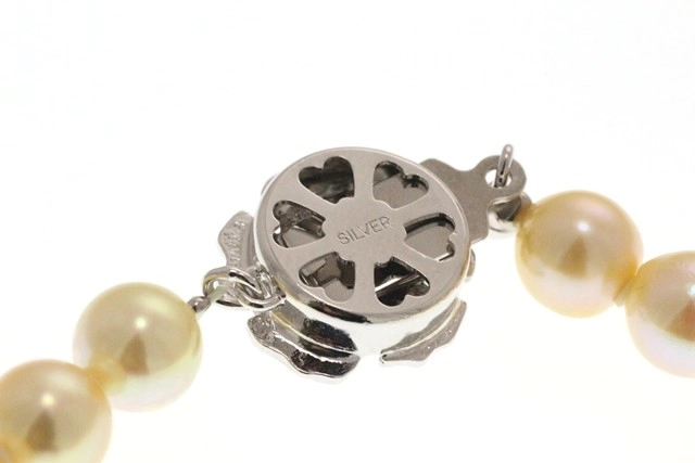 JEWELRY ノンブランド ジュエリー ネックレス 925 シルバー パール 31.5g【473】