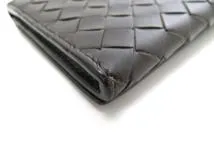 BOTTEGA VENETA ボッテガ・ヴェネタ イントレチャート 長札入れ ロングウォレット ブラウン カーフ【473】