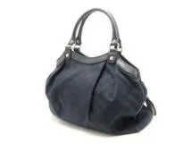 グッチ スーキー レザー ハンドバッグ GUCCI グッチ スーキーGG ハンドバッグ ブラック キャンバス