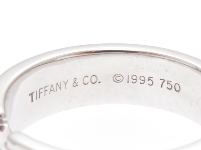 TIFFANY＆CO　ティファニー　アトラスリング　ホワイトゴールド　ダイヤモンド3ポイント　10号　【430】2141300343966