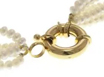 ノンブランド アクセサリー ネックレス GP メッキ パール 58.7g【473】