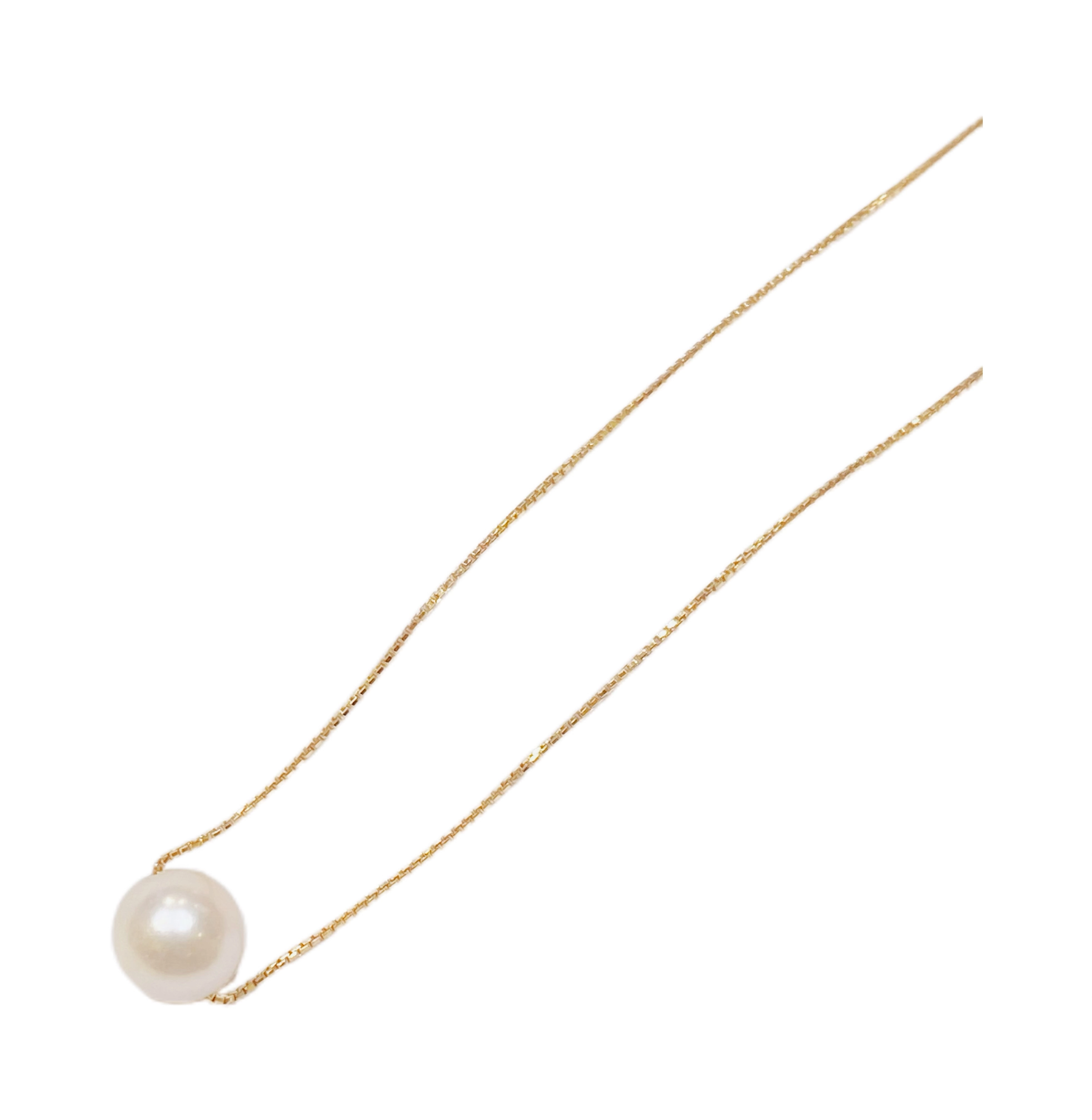 JEWELRY ノンブランドジュエリー ネックレス　K18　パール　真珠　P　2.2g　2120000299148【208】