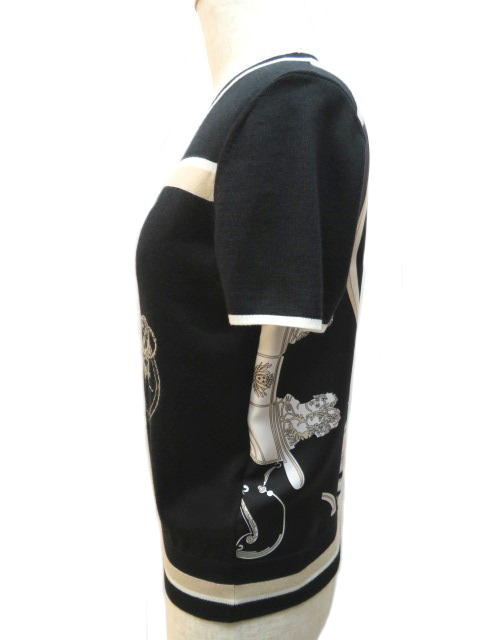 HERMÈS ブラック ノースリーブニット 36 HERMÈS ブラック ノースリーブニット 36 ノースリーブニット