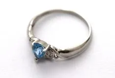 JEWELRY ノンブランドジュエリー リング PT900 ブルートパーズ