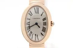 Cartier カルティエ　レディース クオーツ　ベニュワール W8000005　シルバーローマン文字盤 K18PG【472】HK