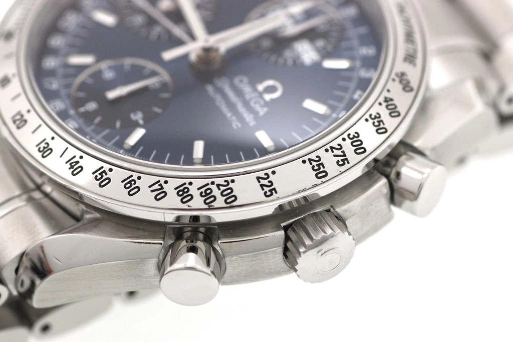 OMEGA オメガ 腕時計 スピードマスタートリプルカレンダー 3523.80.00 ステンレス ブルー文字盤 自動巻き 現状販売【472】SJ