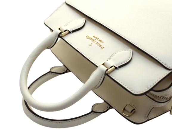 希少！美品！Kate Spade ショルダーバッグ オフホワイト レザー　シボ革 ケイト・スペード(Kate Spade) アウトレット バッグ ブランド