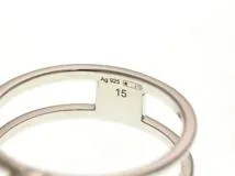 GUCCI グッチ アクセサリー 指輪 インターロッキングG リングシルバー 925 15号 2.6g【473】