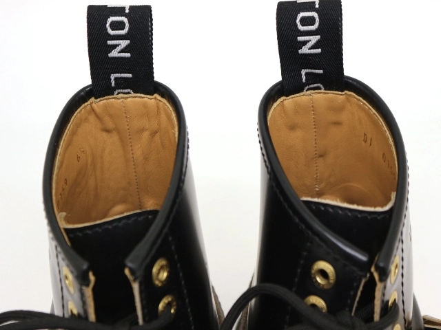 LOUIS VUITTON　ルイ・ヴィトン　靴　コンバットブーツ　メンズ6ハーフ　ブラック　レザー　2120500256924　【432】