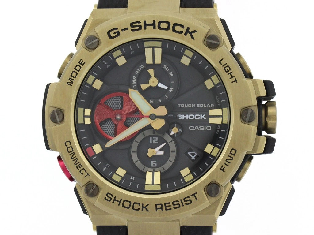 美品　gst-b100RH 八村塁モデル　カシオ　G-SHOCK 電波ソーラー CASIO カシオ 腕時計 G-SHOCK G-STEEL GST-B100RH-1AJR 八村塁