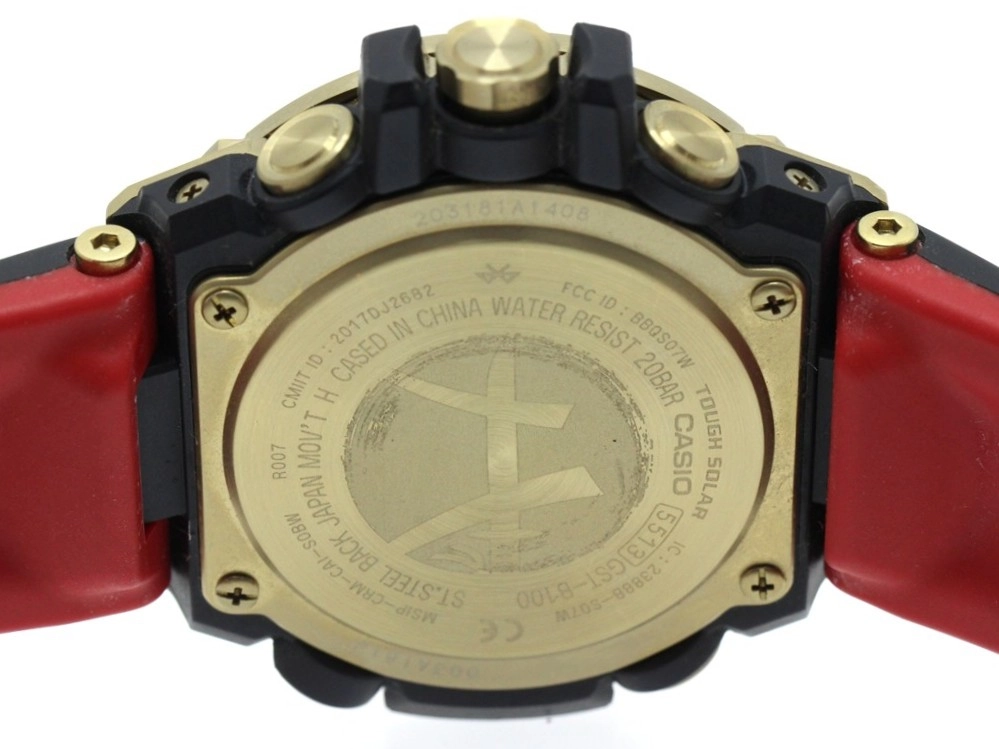 CASIO カシオ 腕時計 G-SHOCK G-STEEL GST-B100RH-1AJR 八村塁シグネチャーモデル 樹脂／ステンレス Bluetoothソーラー【207】