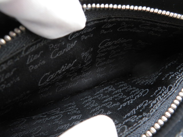 Cartier カルティエ パシャ 二つ折り長財布 カーフ ブラック