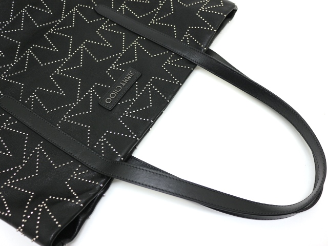 JIMMY CHOO ジミーチュウ トートバッグ スタッズ ブラック JIMMY CHOO ジミーチュウ トートバッグ スタッズ ブラック