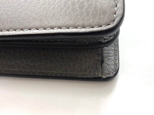 【美品】グッチ ディオニュソス ビジュー ショルダーバッグ レザー グレー GUCCI グッチ ビジューディオニュソス ショルダーバッグ グレー レザー