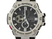 CASIO カシオ 腕時計 G-SHOCK G-STEEL GST-B100-1AJF ブラック文字盤 樹脂／ステンレススチール Bluetoothソーラー【207】