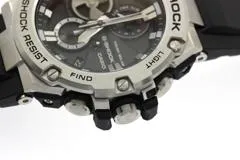 CASIO カシオ 腕時計 G-SHOCK G-STEEL GST-B100-1AJF ブラック文字盤 樹脂／ステンレススチール Bluetoothソーラー【207】