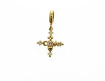 JEWELRY　ノンブランドジュエリー　貴金属・宝石　トップ　K18イエローゴールド　ホワイトサファイア　約2.9g　2143200601528　【205】