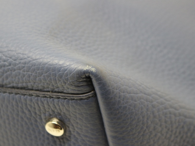 TOD'S トッズ ジョイトートバッグ ブルー カーフ XBWANQAV300