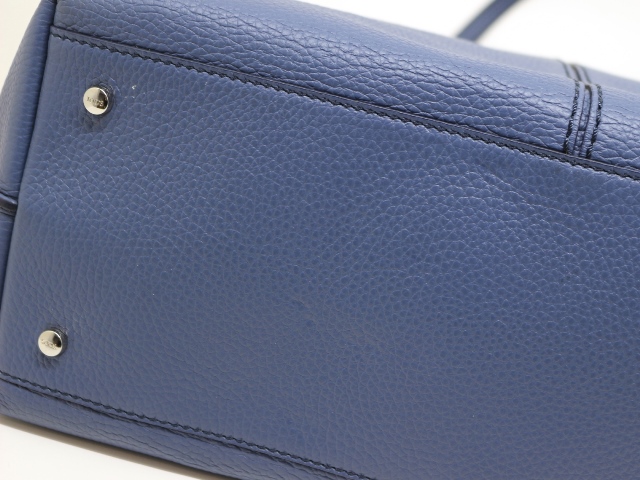 TOD'S トッズ ジョイトートバッグ ブルー カーフ XBWANQAV300