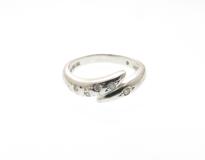 JEWELRY　ノンブランドジュエリー　貴金属・宝石　リング　K18ホワイトゴールド　ダイヤモンド　約3.5g　2121000006712　【205】