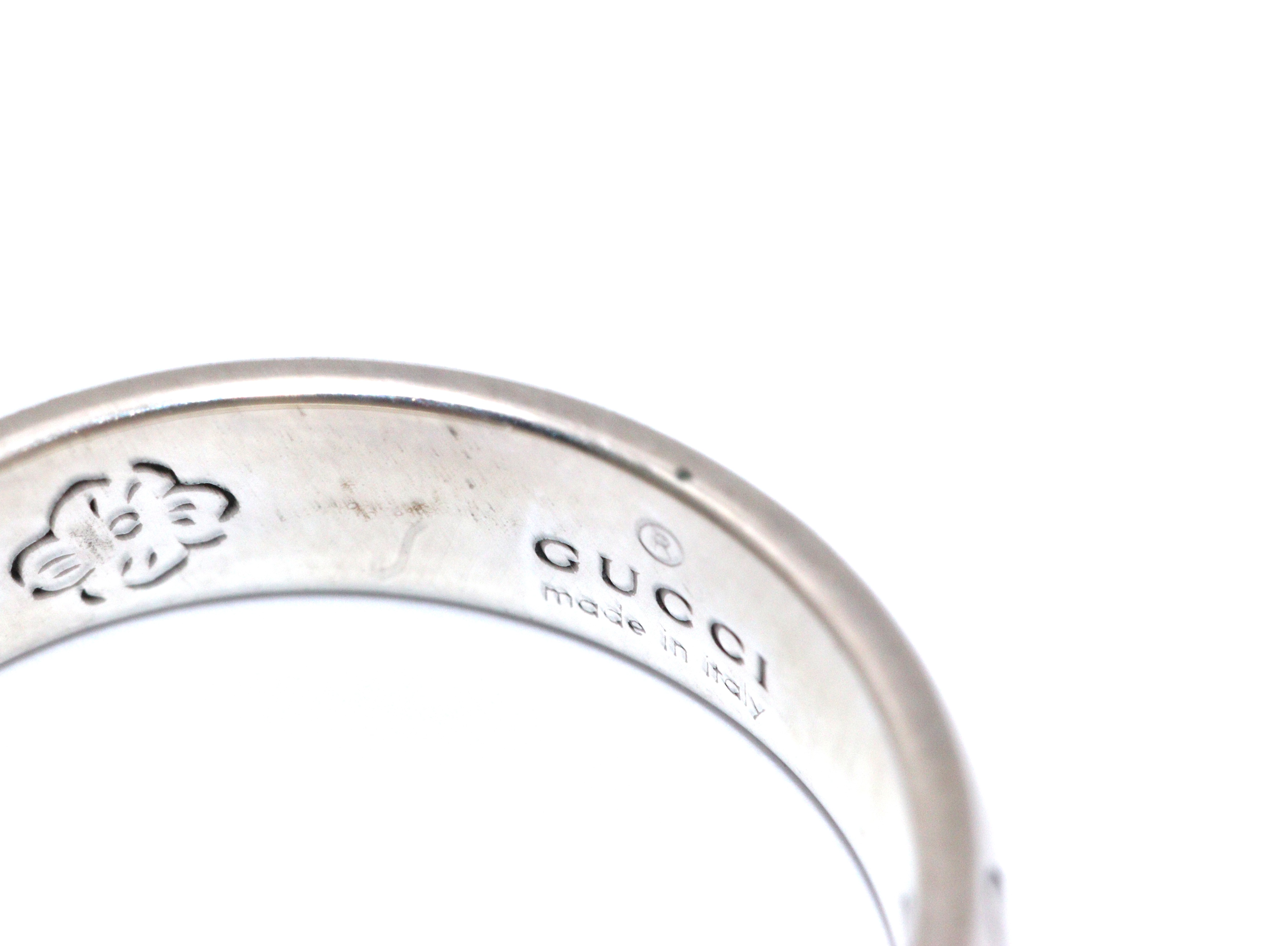 D871 極美品 グッチ 刻印 13 ブラインド フォー ラブ リング 12 号 グッチ GUCCI リング 455247 J8400 0701 ブラインド フォー ラブ