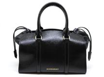 BURBERRY　バーバリー　２wayバッグ　ブラック　レザー　3903832　2148103807176　【中古】【大黒屋】【200】