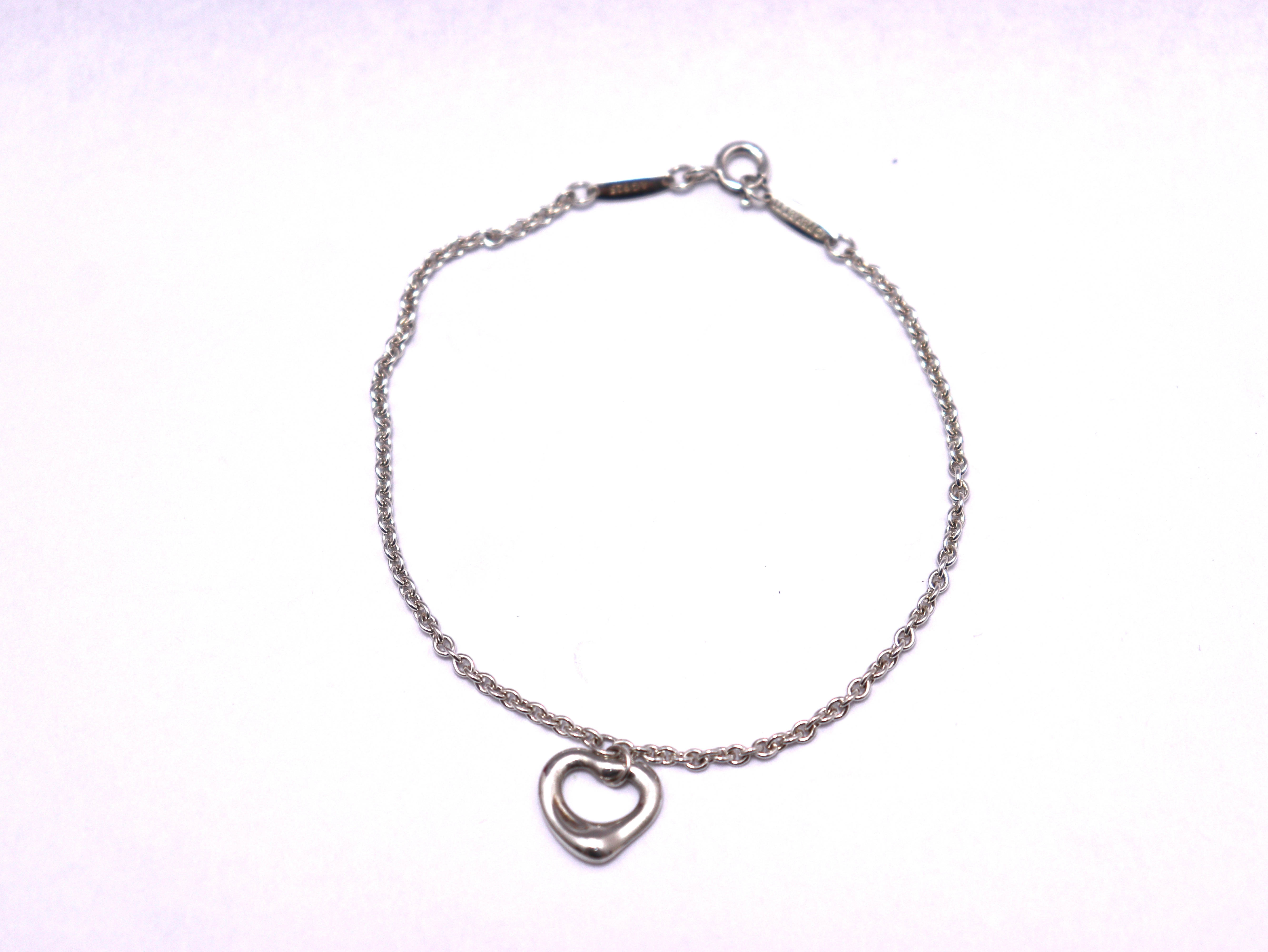TIFFANY&CO ティファニー オープンハートブレスレット シルバー