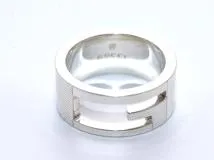 GUCCI グッチ ブランデッドGリング シルバー 7.5g 9号 【471】IK