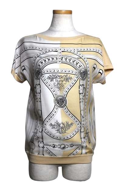 エルメス　ツイルレーヌ　半袖ニット　34 エルメス ツイルレーヌ 半袖ニット 34